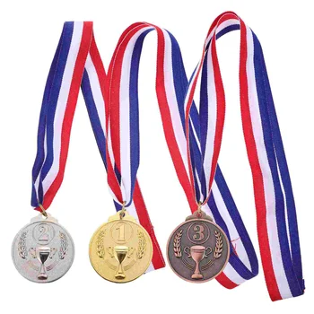 3шт Подвесные медали из цинкового сплава, награды, спортивные медали, портативные медали для соревнований