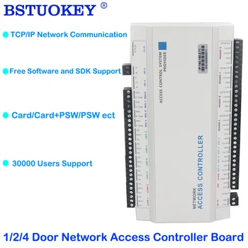 4 двери 2 Способа TCP / IP Плата контроля доступа Wiegand RFID Панель контроля доступа Программирование системы входа в дверь RFID Бесплатное программное обеспечение
