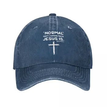 Винтажная Бейсболка Snapback Hat Normal Isn't Coming Back Jesus Лето-Осень Кепка Christian Из Промытого 100% Хлопка Casquette Gorras