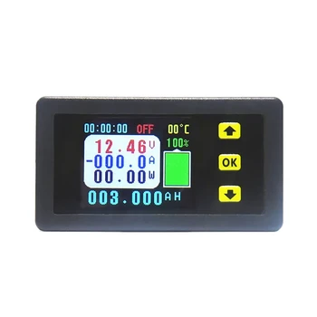 Измеритель напряжения И тока VA7510S, 100A 6-75V/0V-120V Амперметр Постоянного тока, Вольтметр, Монитор Выходного Заряда И Разряда Аккумулятора