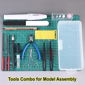 Набор инструментов для сборки моделей для Gundam Tools, военная модель для хобби, аксессуары для поделок, набор инструментов для шлифовки, резки и полировки